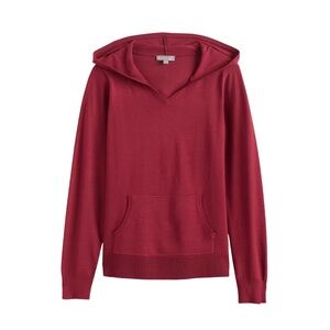 Evolution By Cyrus Dark Red Hooded Top